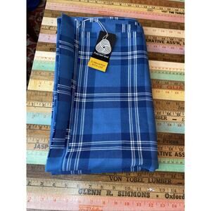 Vtg 1.5 Yards @ 72” W Earl Of St. Andrews Wool Tartan Fabric Scotland Plaid New